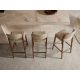 Scaune Bar - Scaun de bar din lemn si piele sintetica Mink