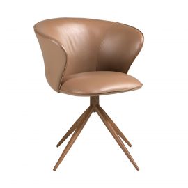 Scaune - Scaun modern pivotant piele sintetica Camel