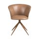 Scaune - Scaun modern pivotant piele sintetica Camel