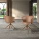 Scaune - Scaun modern pivotant piele sintetica Camel