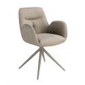 Scaun modern pivotant Beige fabric