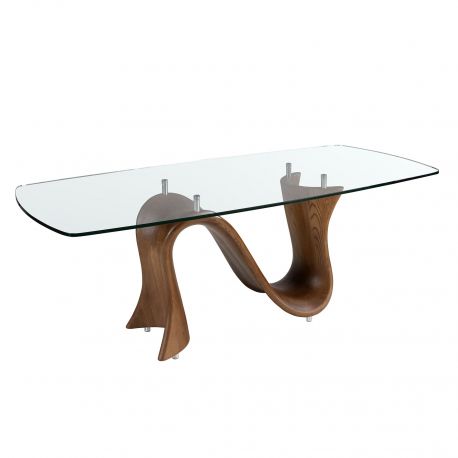 Mese dining - Masa dining design LUX Walnut 220x100cm