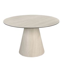 Mese dining - Masa moderna rotunda marmura portelanata Sand