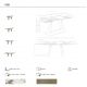 Mese extensibile - Masa extensibila design LUX Porcelain Marble 180-260cm
