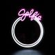 Iluminat pentru copii - Oglinda decorativa cu neon LED SELFIE LED