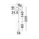 Stalpi - Stalp de exterior IP65 ORIX corten H-220cm