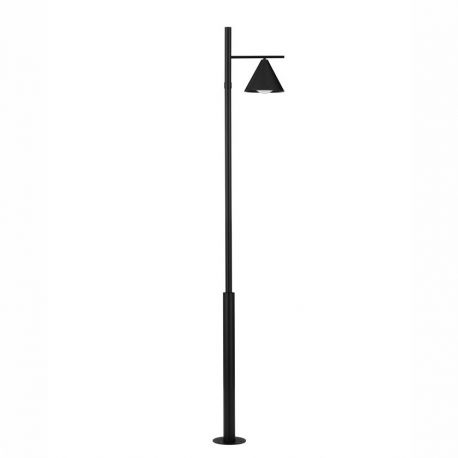 Stalpi - Stalp de exterior IP65 ORIX negru H-220cm