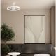 Lustre cu ventilator - Lustra LED cu ventilator si telecomanda LUNAIR alb