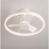 Lustra LED cu ventilator si telecomanda LUNAIR alb