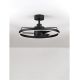 Lustre cu ventilator - Lustra LED cu ventilator si telecomanda LUNAIR negru
