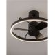 Lustre cu ventilator - Lustra LED cu ventilator si telecomanda LUNAIR negru