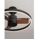Lustre cu ventilator - Lustra LED cu ventilator si telecomanda LUNAIR negru