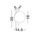 Aplice - Aplica de perete exterior IP65 LED 3000K REMI negru