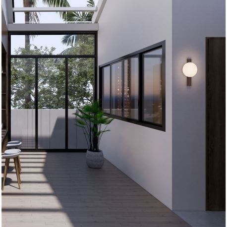 Aplice - Aplica de perete exterior IP65 LED 3000K REMI corten