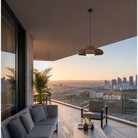 Pendule - Lustra boho style pentru terasa exterior IP54 SAMY