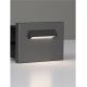 Spoturi - Spot incastrabil exterior LED 3000K, IP65 RECTO gri inchis