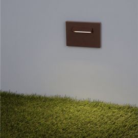 Spoturi - Spot incastrabil exterior LED 3000K, IP65 RECTO corten