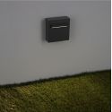 Spot aplicat exterior LED 3000K, IP65 RECTO gri inchis