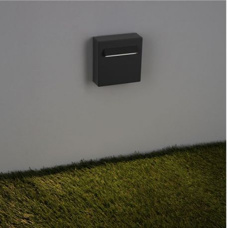 Spoturi - Spot aplicat exterior LED 3000K, IP65 RECTO gri inchis