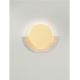 Aplice, corpuri de iluminat pentru pereti - Aplica de perete LED metal auriu si travertin MOLLI 21cm