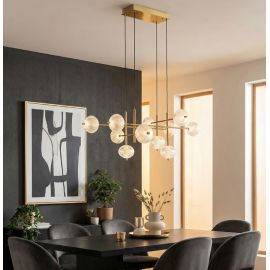 Pendule, Lustre suspendate - Lustra moderna suspendata LED CCT cu telecomanda GALATEA