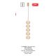 Pendule, Lustre suspendate - Lustra moderna suspendata LED CCT cu telecomanda GALATEA