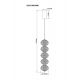 Pendule, Lustre suspendate - Lustra moderna suspendata LED CCT cu telecomanda GALATEA