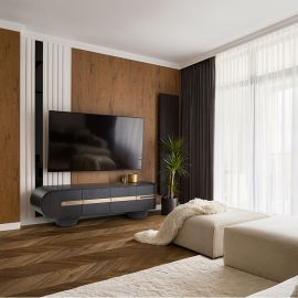 Comode - Comoda TV design LUX cu 4 usi Luca