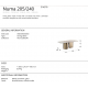 Mese dining - Masa dining design LUX Numa 205cm