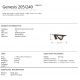 Mese dining - Masa dining design LUX Genesis 240