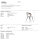 Scaune - Scaun modern design LUX Willy stone