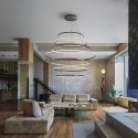 Lustra casa scarii inelara LED CCT cu telecomanda Odessa