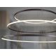 Corpuri de iluminat Lustre pentru casa scarii - Lustra casa scarii inelara LED CCT cu telecomanda Odessa