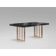 Mese dining - Masa dining design LUX Vita 200cm gri antracit/ auriu roz