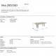 Mese dining - Masa dining design LUX Vita 240cm gri cenusiu/ argintiu mat