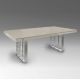 Mese dining - Masa dining design LUX Vita 240cm gri cenusiu/ argintiu mat