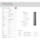 Stalpi - Stalp de exterior CAVALIO 80 IP65 3000K gri inchis
