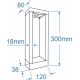Stalpi - Stalp de exterior CAVALIO 30 IP65 3000K gri inchis