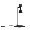 Lampa de masa LED moderna Art Deco Bingo negru/ malachit