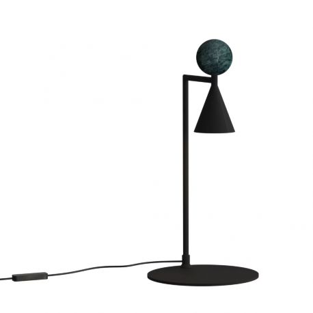 Veioze - Lampa de masa LED moderna Art Deco Bingo negru/ malachit