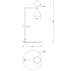 Veioze - Lampa de masa LED moderna Art Deco Bingo negru/ malachit