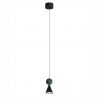 Pendul LED moderna Art Deco Bingo negru/ malachit
