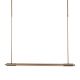 Pendule, Lustre suspendate - Lustra liniara suspendata LED Flusore cupru