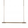 Lustra liniara suspendata LED Flusore cupru