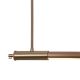 Pendule, Lustre suspendate - Lustra liniara suspendata LED Flusore cupru