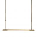 Lustra liniara suspendata LED Flusore auriu