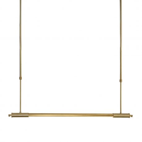 Pendule, Lustre suspendate - Lustra liniara suspendata LED Flusore auriu