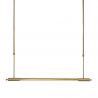 Lustra liniara suspendata LED Flusore auriu