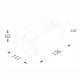 Aplice - Aplica de perete exterior IP65 LED Solden corten