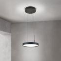 Lustra LED suspendata iluminat sus si jos TEIDE negru